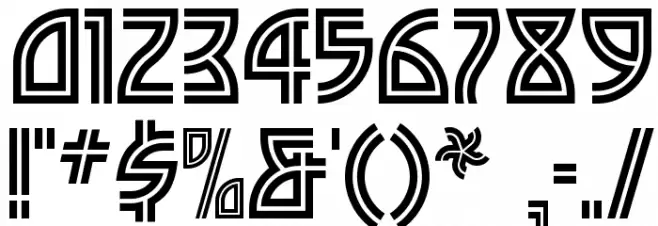 Madison Square NF Шрифта ДРУГИЕ символов