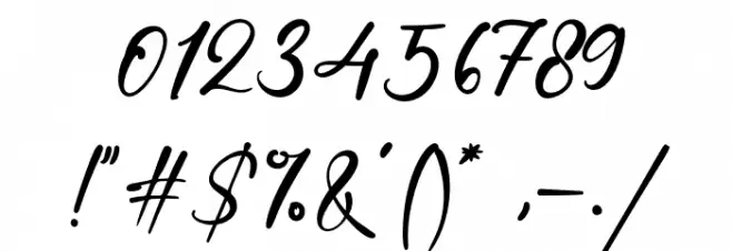 MadisonScript Font OTHER CHARS