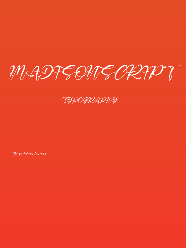 MadisonScript Poster