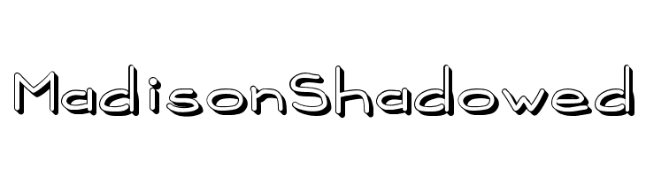 MadisonShadowed Font