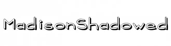 MadisonShadowed  baixar fontes gratis