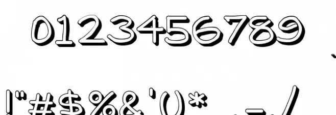 MadisonShadowed Font OTHER CHARS