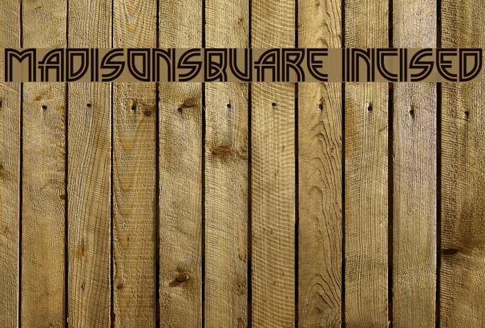 MadisonSquare Incised Font examples