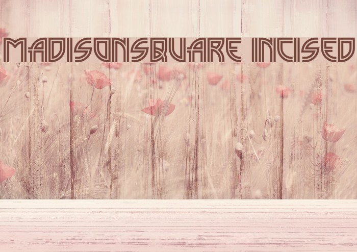MadisonSquare Incised Font examples