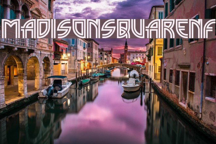 MadisonSquareNF Font examples