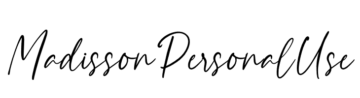 Madisson Personal Use  Free Fonts Download