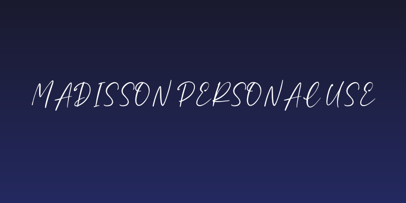 Madisson Personal Use Social Header