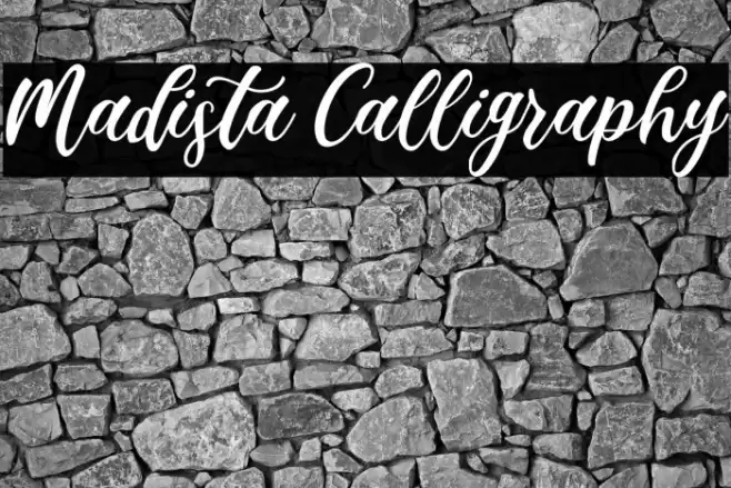 Madista Calligraphy Font examples