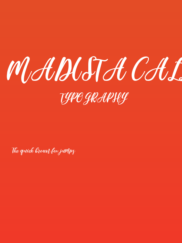 Madista Calligraphy Poster