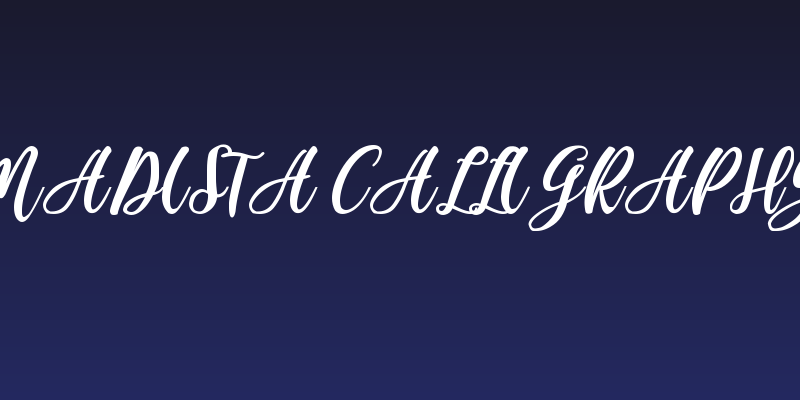 Madista Calligraphy Social Header