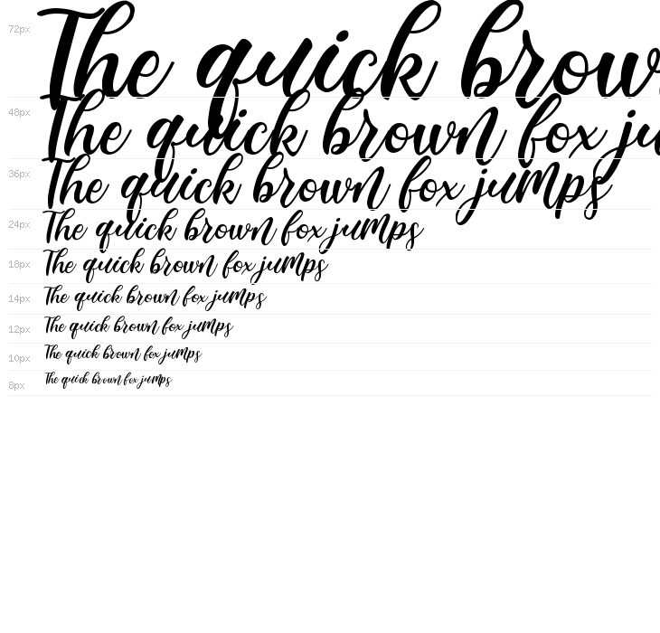 Madista Calligraphy Waterfall