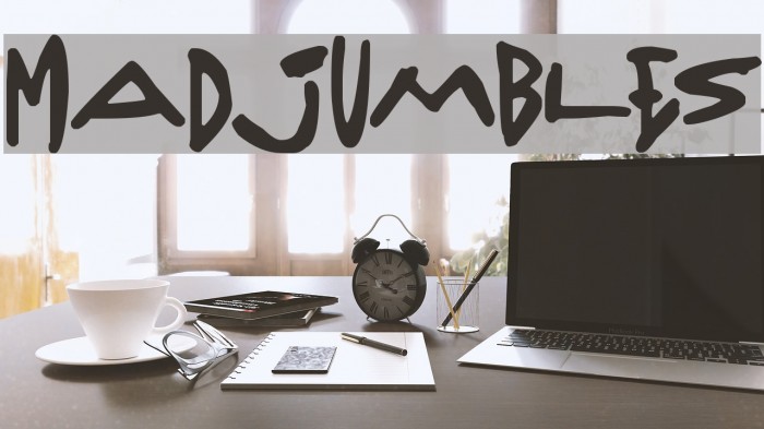 Madjumbles Font examples