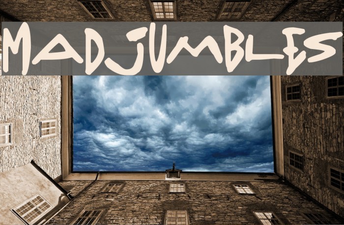Madjumbles Font examples
