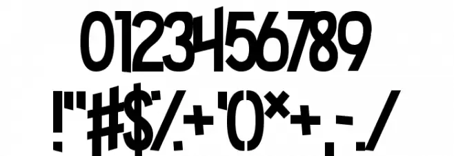 Madness Hyperactive Font OTHER CHARS