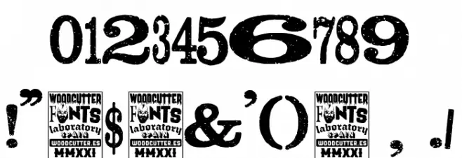 Madness Press Font OTHER CHARS