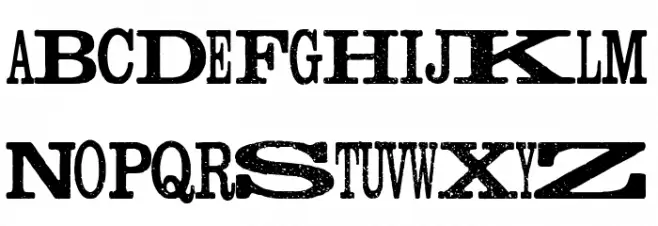 Madness Press Schriftart Groß