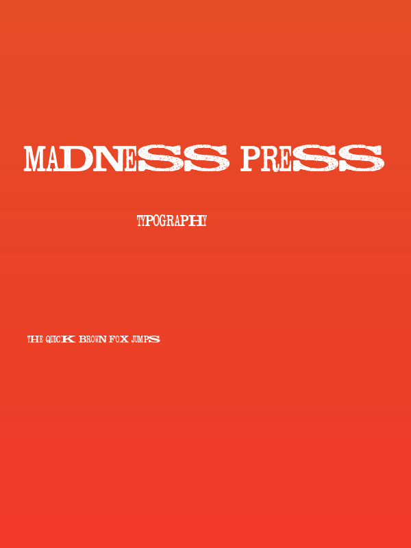 Madness Press Poster