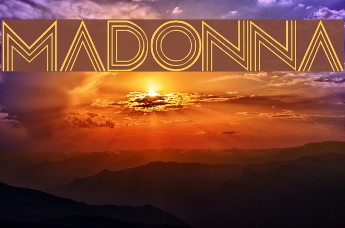 Madonna फ़ॉन्ट examples