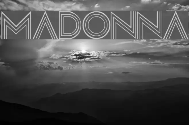 Madonna Font examples