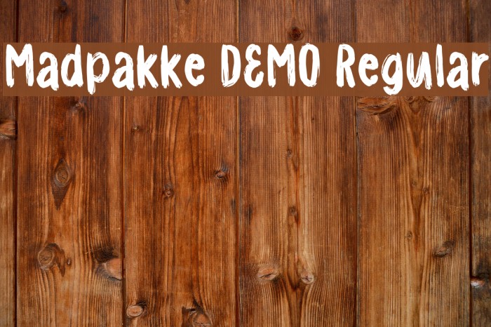 Madpakke DEMO Regular Font examples