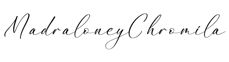 Madraloney Chromila Шрифта
