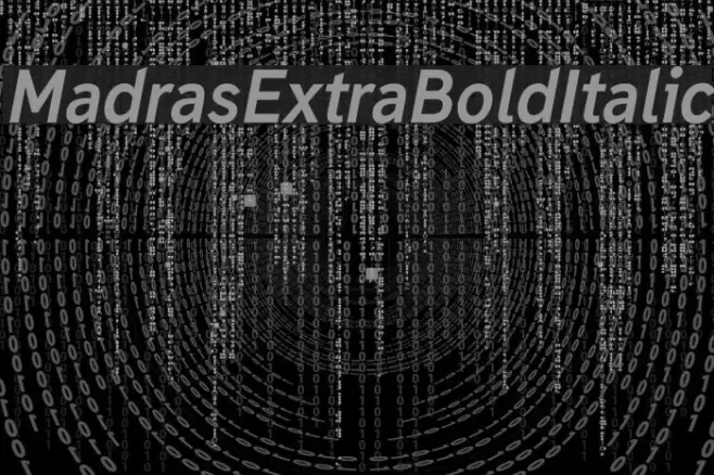 MadrasExtraBoldItalic Example 1