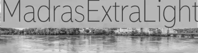 MadrasExtraLight Font examples