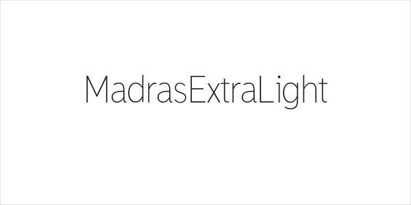 MadrasExtraLight Logo