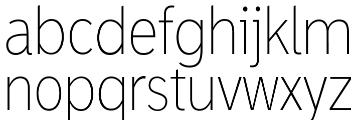 MadrasExtraLight Font LOWERCASE