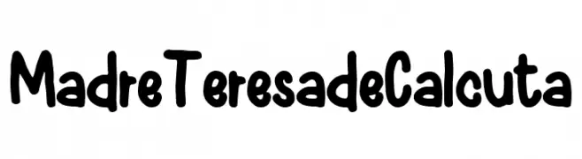 Madre Teresa de Calcuta  Free Fonts Download
