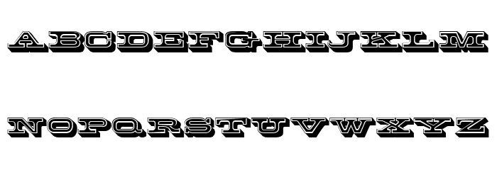 Madrid Filled 3D Regular Font OTHER CHARS