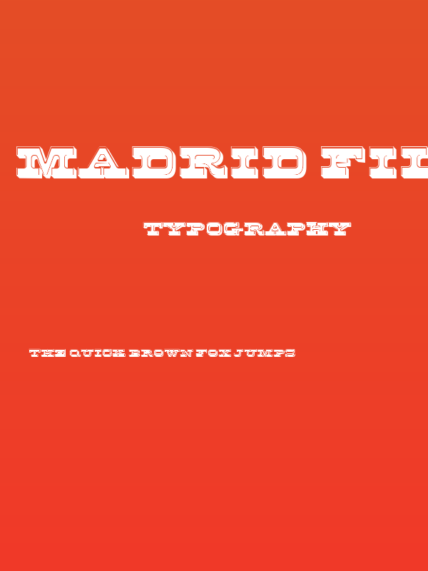 Madrid Filled Regular Poster