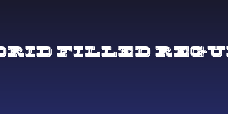 Madrid Filled Regular Social Header