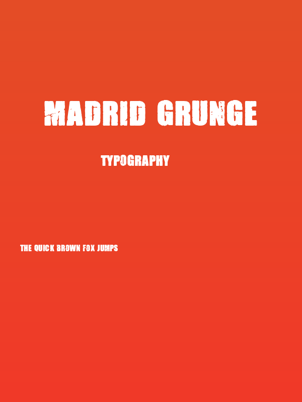 Madrid Grunge Poster