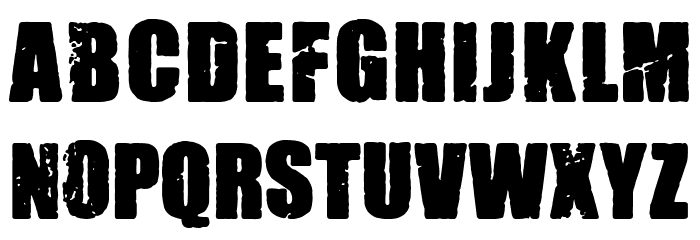 Madrid Grunge フォント 小文字