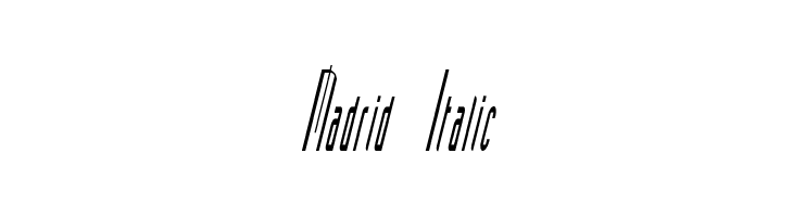 Madrid Italic  Fuentes Gratis Descargar