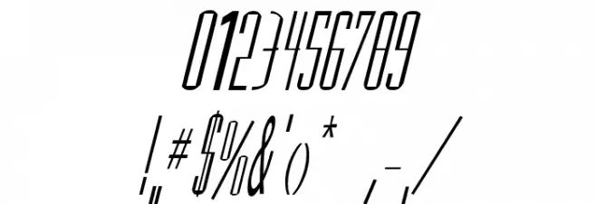 Madrid Italic Font OTHER CHARS