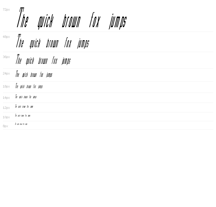 Madrid Italic Waterfall