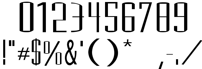 Madrid Regular Font OTHER CHARS