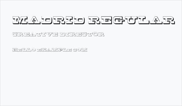 Madrid Regular Business Card