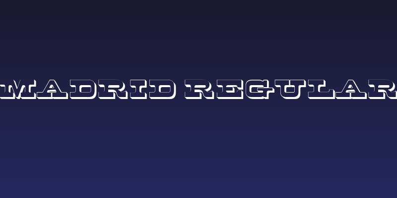Madrid Regular Social Header