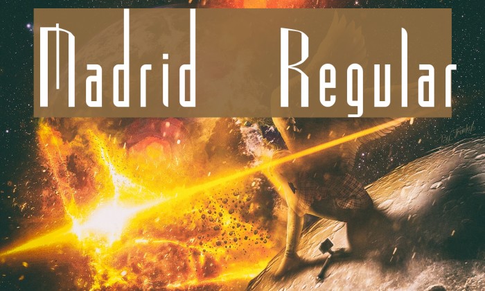 Madrid Regular Font examples