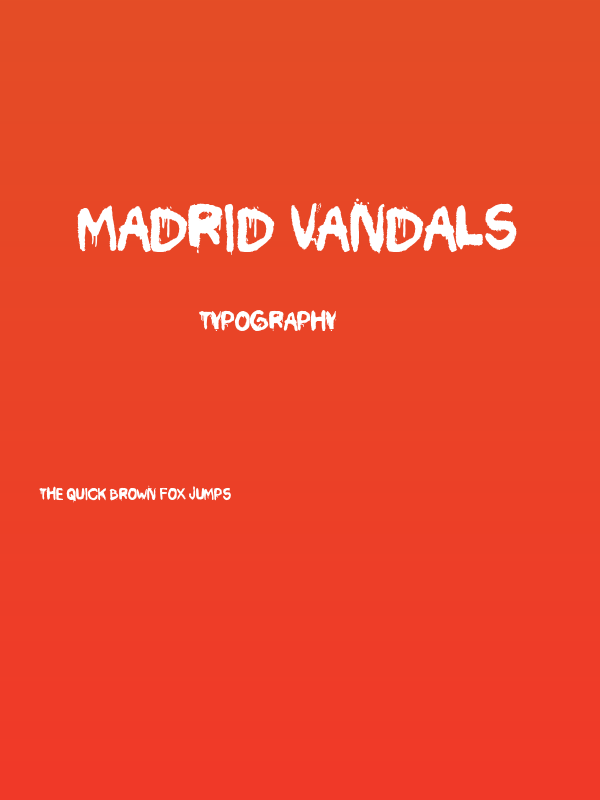 Madrid Vandals Poster
