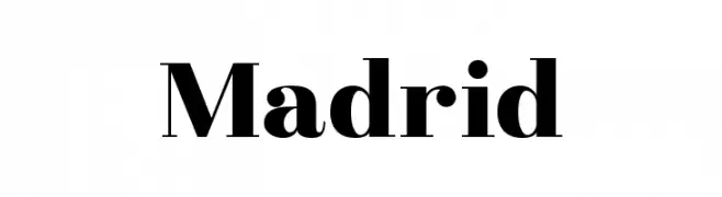 Madrid  नि: शुल्क फ़ॉन्ट्स डाउनलोड