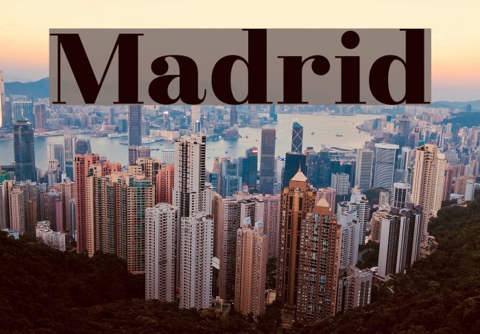 Madrid Font examples