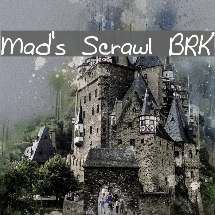 Mad's Scrawl BRK Font examples