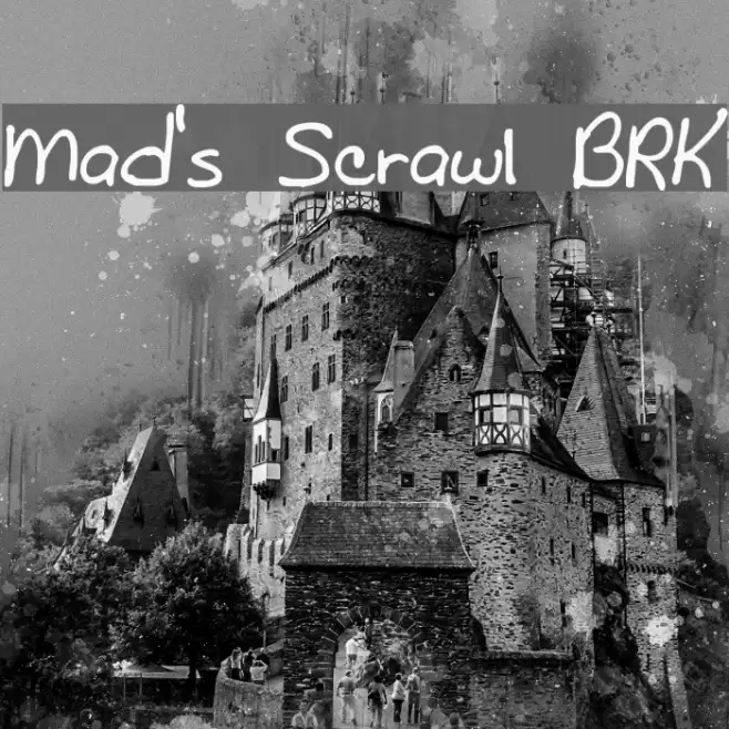 Mad's Scrawl BRK Font examples