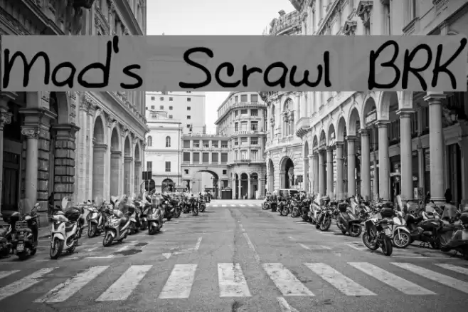 Mad's Scrawl BRK Font examples