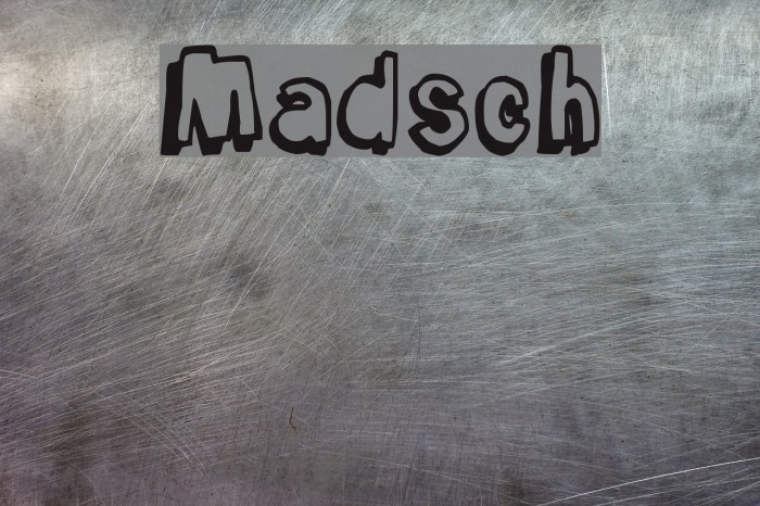 Madsch Font examples
