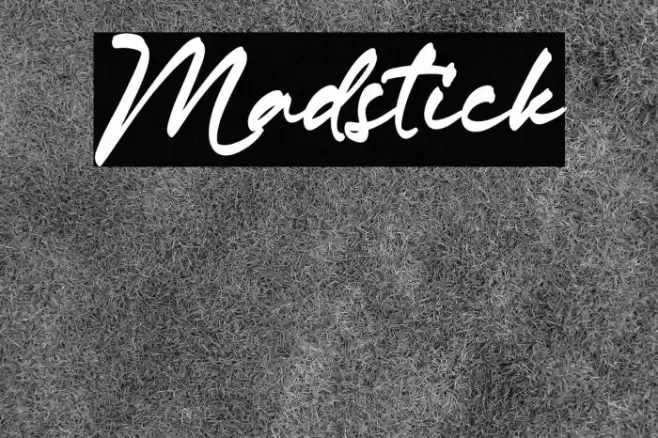 Madstick Font examples